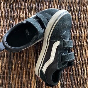 Vans. Size 9. Black with white stripe.